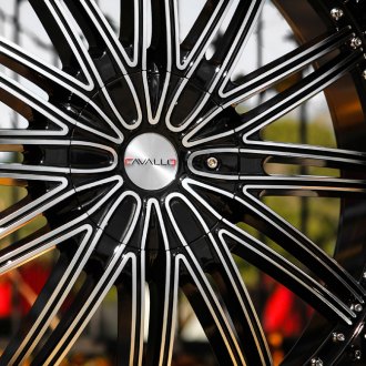Cavallo® - CLV 7 Gloss Black Machined Face Outdoor Close Up