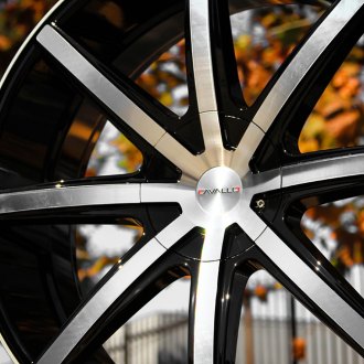 Cavallo® - CLV 8 Gloss Black Machined Face Outdoor Close Up