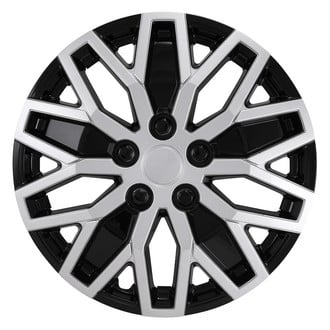 CCI® 105116SB - 16" 10 U-Spoke Silver Black Wheel Covers