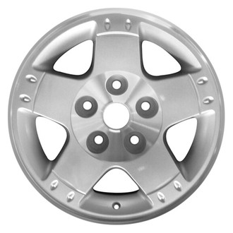 CCI® - 5-Spoke Machined Flange Hub with Medium Silver 17x8 Alloy Factory Wheel - Remanufactured