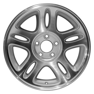 CCI® - Double 5-Spoke Silver with Machined Accents 17x8 Alloy Factory Wheel - Remanufactured