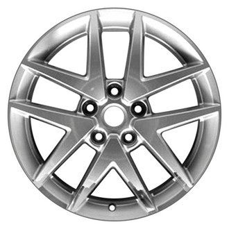 CCI® - Double 5-Spoke Silver with Machined Accents 17x7.5 Alloy Factory Wheel - Remanufactured