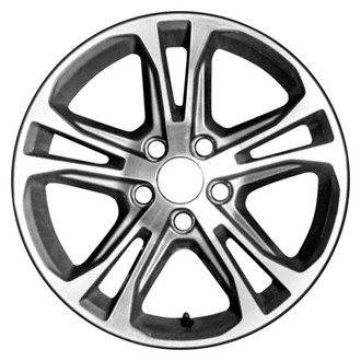 CCI® - Double 5-Spoke Dark Charcoal with Machined Face 17x7 Alloy Factory Wheel - Remanufactured
