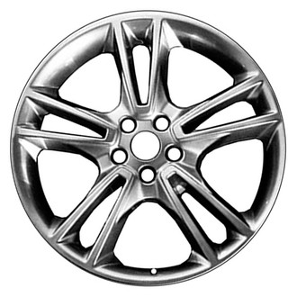 CCI® - Double 5-Spoke Black Hyper Silver 19x8 Alloy Factory Wheel - Remanufactured