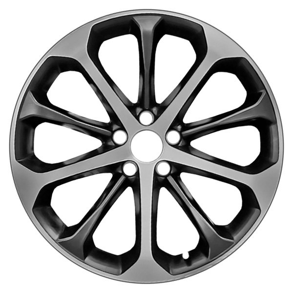 CCI® - 20 x 8 10 Alternating-Spoke Machined Black Alloy Factory Wheel (Remanufactured)