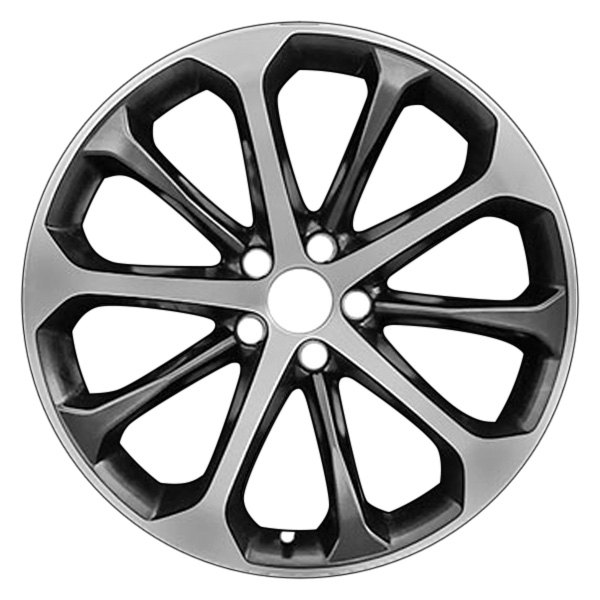 CCI® - 20 x 8 10 Alternating-Spoke Matte Black with Machined Face Alloy Factory Wheel (Factory Take Off)