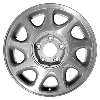 CCI® - 9-Slot Charcoal Vents with Machined Face 16x6.5 Alloy Factory Wheel - Remanufactured