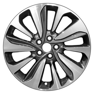 CCI® - 10 Spiral-Spoke Dark Charcoal with Machined Accents 18x7 Alloy Factory Wheel - Remanufactured