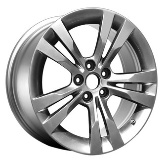 CCI® - Double 5-Spoke Medium Smoked Hyper Silver and Machined 18x8.5 Alloy Factory Wheel - Remanufactured