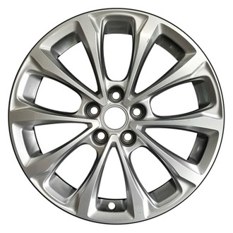 CCI® - 10-Spoke Machined and Silver 18x8.5 Alloy Factory Wheel - Remanufactured
