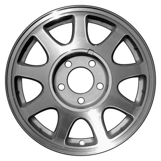 CCI® - 9 I-Spoke Silver with Machined Accents 15x6 Alloy Factory Wheel - Remanufactured