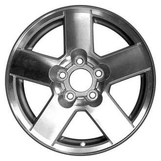 CCI® - 5-Spoke Silver with Machined Face 16x6.5 Alloy Factory Wheel - Remanufactured