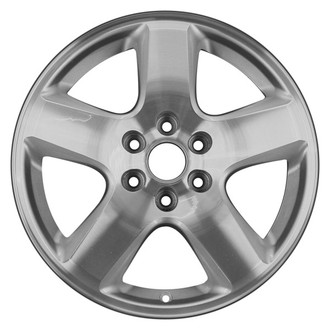 CCI® - 5-Spoke Silver with Machined Face 17x6 Alloy Factory Wheel - Remanufactured