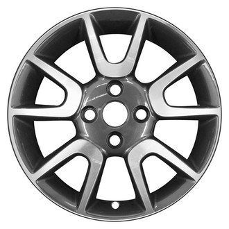 CCI® - 5 V-Spoke Charcoal with Machined Face 15x6 Alloy Factory Wheel - Remanufactured