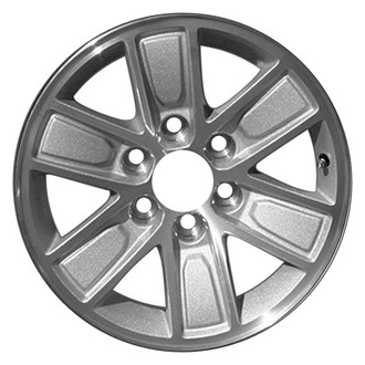 CCI® - 6 I-Spoke Machined and Silver 17x8 Alloy Factory Wheel - Remanufactured