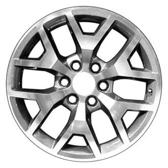 CCI® - 6 Y-Spoke Machined and Medium Charcoal Metallic 20x9 Alloy Factory Wheel - Replica