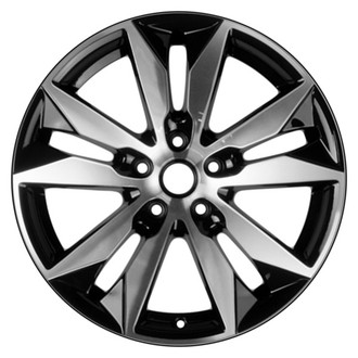 CCI® - 5 V-Spoke Slow Machined and Black 18x8.5 Alloy Factory Wheel - Replica