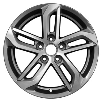 CCI® - Double 5-Spoke Machined and Medium Sparkle Charcoal 18x7 Alloy Factory Wheel - Remanufactured