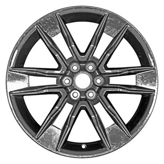 CCI® - 6 I-Spoke Machined and Medium Charcoal Metallic 20x8 Alloy Factory Wheel - Remanufactured