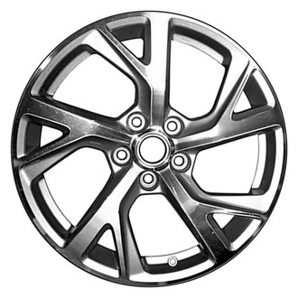 CCI® - 5 Double Spiral-Spoke Machined and Bright Sparkle Silver 18x7 Alloy Factory Wheel - Remanufactured