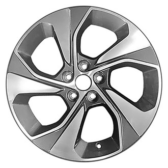 CCI® - 5 Spiral-Spoke Machined and Charcoal 17x6.5 Alloy Factory Wheel - Remanufactured