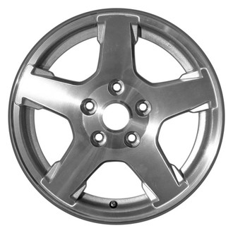 CCI® - 5-Spoke Machined with Silver Vents 17x7.5 Alloy Factory Wheel - Remanufactured