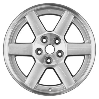 CCI® - 6 I-Spoke Silver with Machined Center and Flange 17x7.5 Alloy Factory Wheel - Remanufactured