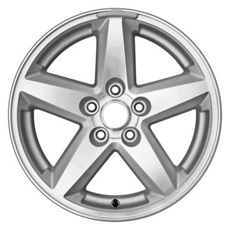 CCI® - 5-Spoke Machined and Silver 17x7 Alloy Factory Wheel - Remanufactured