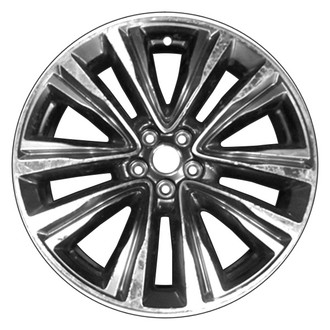 CCI® - 5 V-Spoke Machined and Dark Smoked Hyper Silver 20x8 Alloy Factory Wheel - Remanufactured
