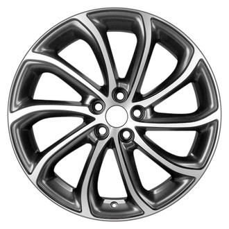 CCI® - 10 Spiral-Spoke Machined and Dark Hyper Silver 19x8 Alloy Factory Wheel - Remanufactured