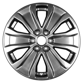 CCI® - 6 I-Spoke Machined and Deep Black Smoked Hyper Silver 20x8.5 Alloy Factory Wheel - Remanufactured