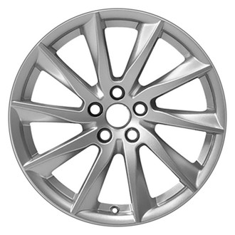 CCI® - 10 Turbine-Spoke Bright Sparkle Silver Metallic 18x9.5 Alloy Factory Wheel - Remanufactured