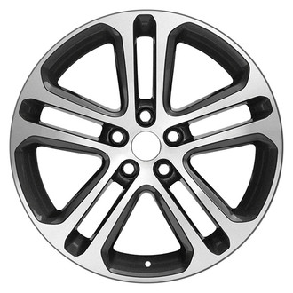 CCI® - Double 5-Spoke Machined and Charcoal 18x8.5 Alloy Factory Wheel - Remanufactured