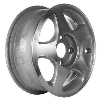 CCI® - 5-Spoke Machined with Light Silver Vents 15x6 Alloy Factory Wheel - Remanufactured