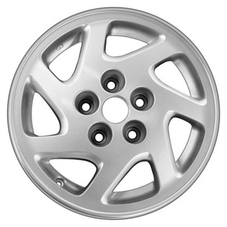 CCI® - 7 Spiral-Spoke Machined and Silver 15x6.5 Alloy Factory Wheel - Remanufactured