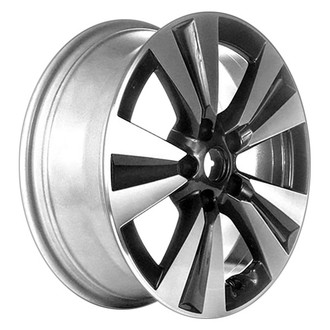 CCI® - Double 5-Spoke Dark Charcoal Machined 17x6.5 Alloy Factory Wheel - Remanufactured