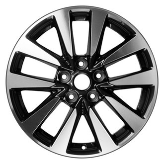 CCI® - 5 V-Spoke Machined and Black 17x7.5 Alloy Factory Wheel - Remanufactured