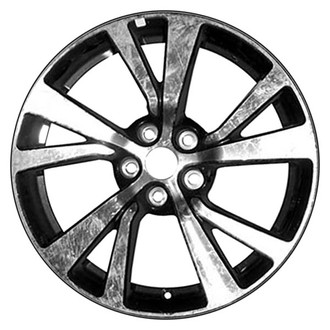 CCI® - 5 V-Spoke Machined and Black 18x8.5 Alloy Factory Wheel - Remanufactured