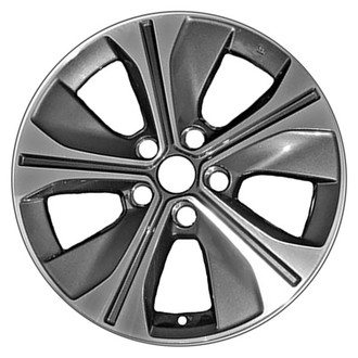 CCI® - 5 Turbine-Spoke Machined and Medium Charcoal 17x6.5 Alloy Factory Wheel - Remanufactured