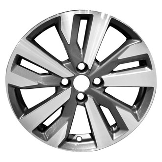 CCI® - 10 I-Spoke Medium Charcoal Metallic with Machined Face 17x6.5 Alloy Factory Wheel - Remanufactured