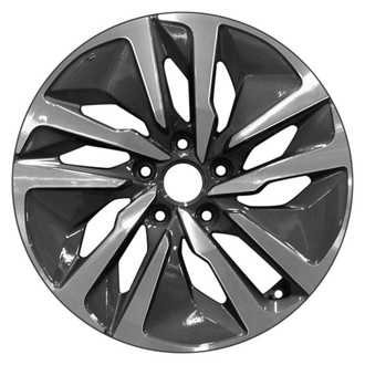 CCI® - 5 Double Turbine-Spoke Machineda nd Dark Charcoal 17x7.5 Alloy Factory Wheel - Remanufactured