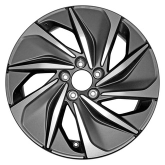 CCI® - 5 Spiral-Spoke Machined and Medium Charcoal Metallic 17x7 Alloy Factory Wheel - Remanufactured