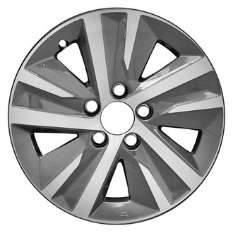 CCI® - 5-Slot Machined and Dark Charcoal 16x7 Alloy Factory Wheel - Remanufactured
