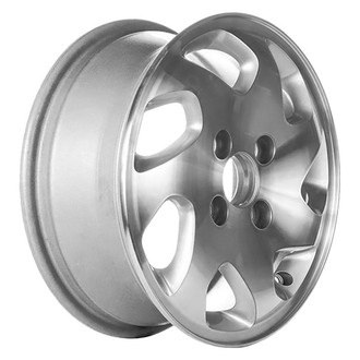 CCI® - 7 Spiral-Spoke Machined and Silver 15x6 Alloy Factory Wheel - Remanufactured
