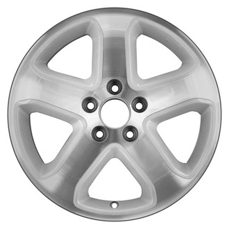 CCI® - 5-Spoke Machined and Silver 17x6.5 Alloy Factory Wheel - Remanufactured