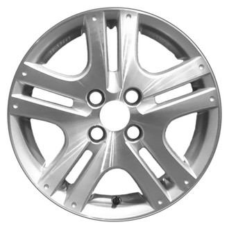CCI® - Double 5-Spoke Machined with Silver Vents 15x6 Alloy Factory Wheel - Remanufactured