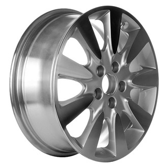 CCI® - 9 I-Spoke Machined with Silver Vents 17x6.5 Alloy Factory Wheel - Replica