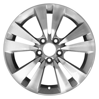 CCI® - Double 5-Spoke Machined and Medium Silver Metallic Textured 17x7.5 Alloy Factory Wheel - Remanufactured