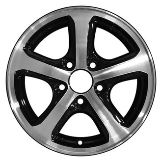 CCI® - 5-Spoke Machined and Black 15x6 Alloy Factory Wheel - Remanufactured