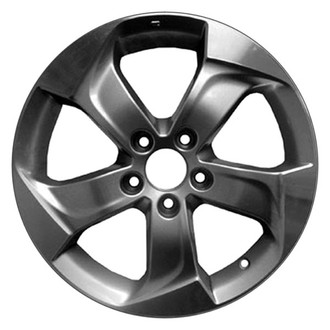 CCI® - 5 Turbine-Spoke Machined and Medium Charcoal Metallic 17x7.5 Alloy Factory Wheel - Remanufactured